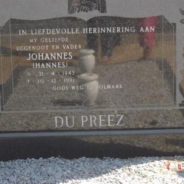 PREEZ Johannes, du 1943-1991