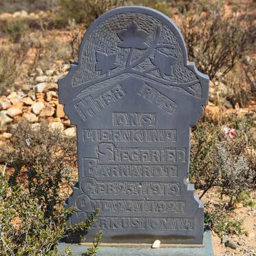 BARNARDT Siegfried 1919-1921