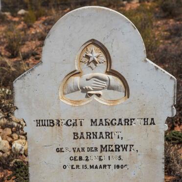 BARNARDT Huibrecht Margaretha nee VAN DER MERWE 1865-1905