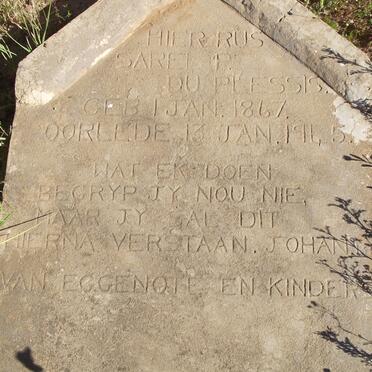 PLESSIS Sarel P., du 1867-1945