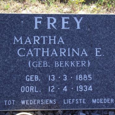 FREY Martha Catharina E. nee BEKKER 1885-1934