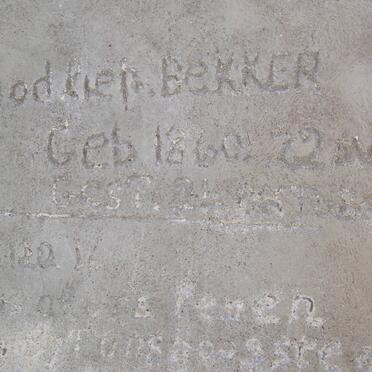 BEKKER Godlieb 1860-1924