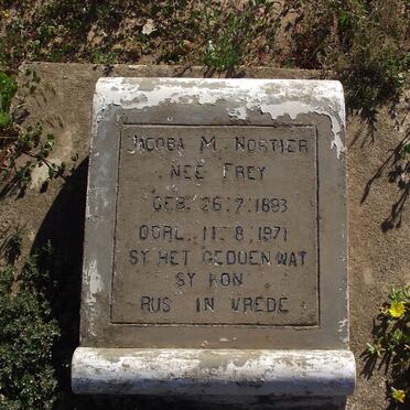 NORTIER Jacoba M. nee FREY 1893-1971