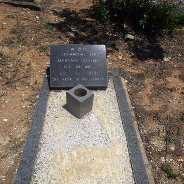 BASSON Meiring 1974-1974