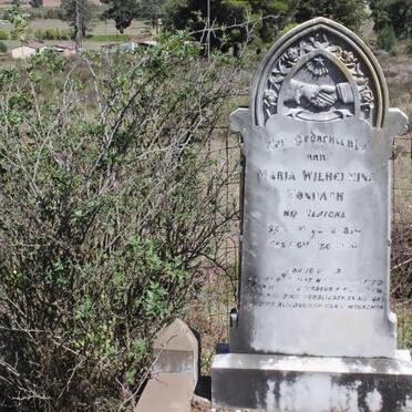 ZONDAGH Maria Wilhelmina nee GERICKE 1874-1924