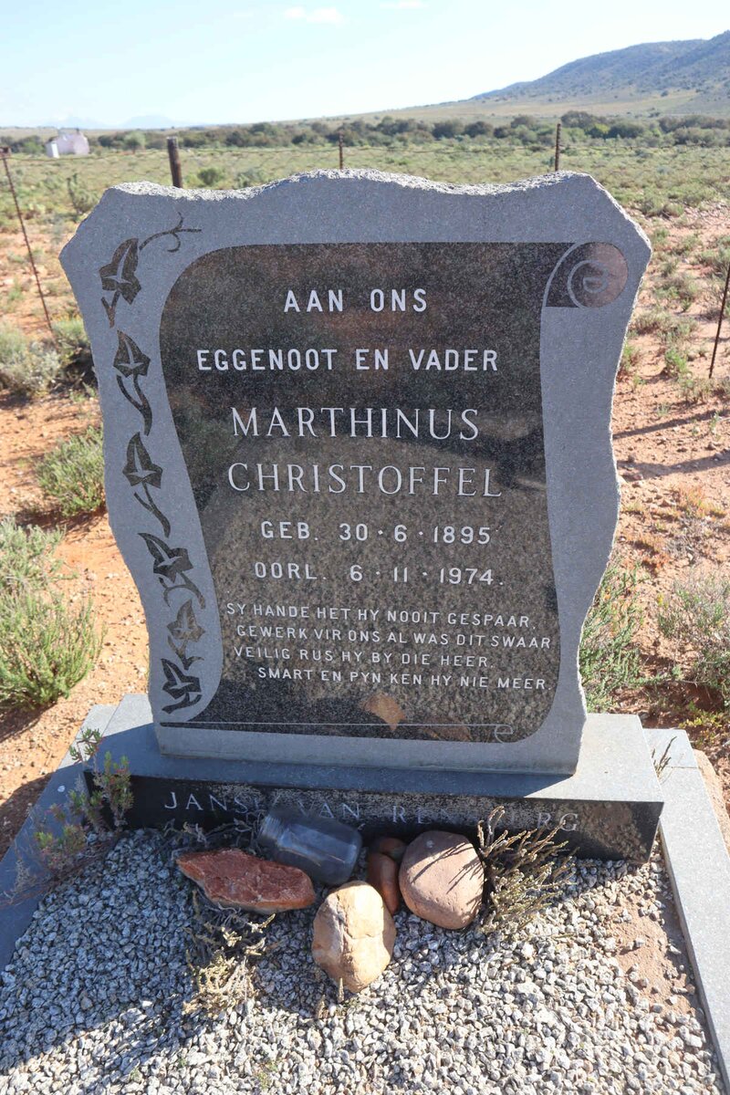 RENSBURG Marthinus Christoffel, Janse van 1895-1974