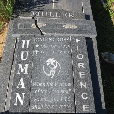 HUMAN Florence CAIRNCROSS 1934-2008 :: MULLER ?