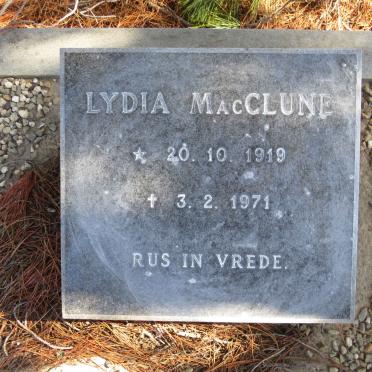 MACCLUNE Lydia 1919-1971