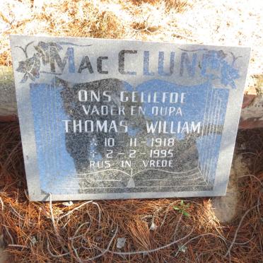 MACCLUNE Thomas William 1918-1995