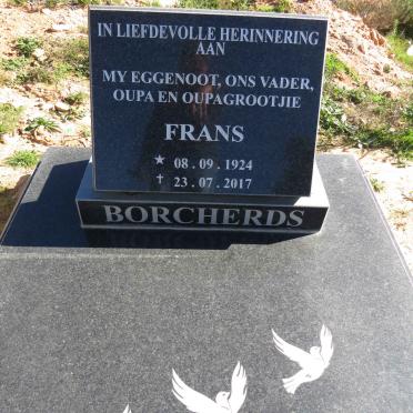 BORCHERDS Frans 1924-2017