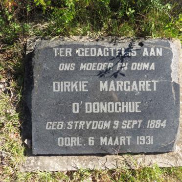 O'DONOGHUE Dirkie Margaret, nee STRYDOM 1884-1931