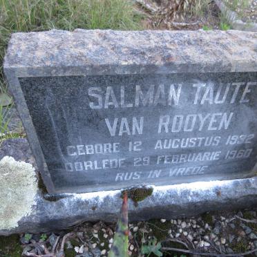 ROOYEN Salmal Taute, van 1932-1960