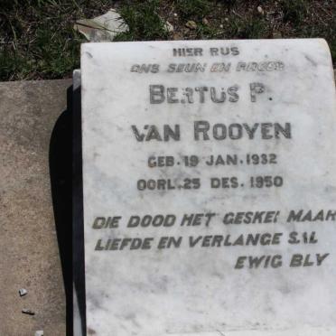 ROOYEN Bertus, van 1932-1950