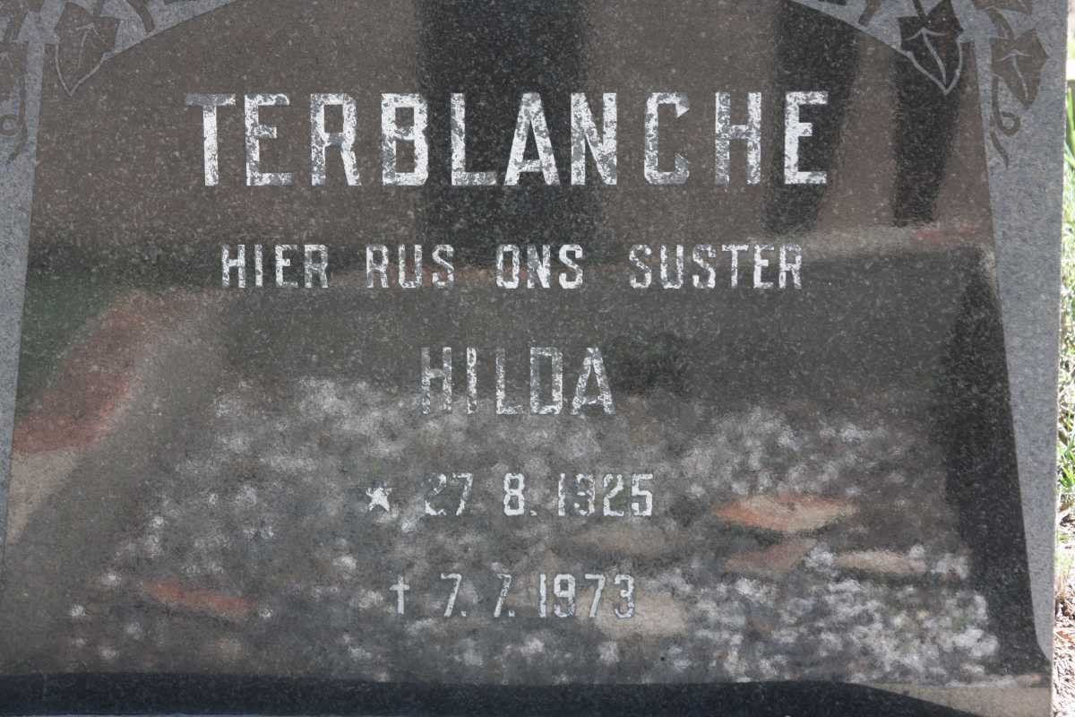 TERBLANCHE Hilda 1925-1973