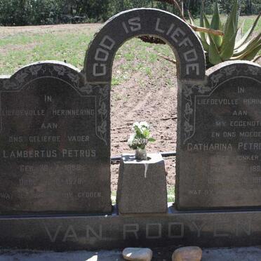 ROOYEN Lambertus Petrus, van 1888-1970 &amp; Catharina Petronella JONKER 1898-1967