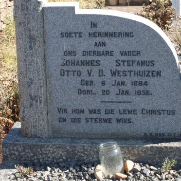 WESTHUIZEN Johannes Stephanus Otto, v.d. 1884-1956