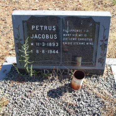 DAVEL Petrus Jacobus 1893-1944