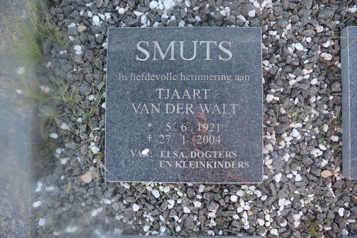 SMUTS Tjaart van der Walt 1921-2004