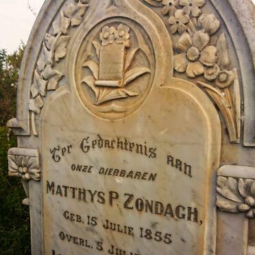 ZONDAGH Matthys P. 1855-1903 & Johanna C. 1862-1907