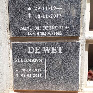 WET Stegmann, de 1934-2018