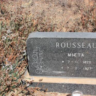 ROUSSEAU Mieta 1920-1977