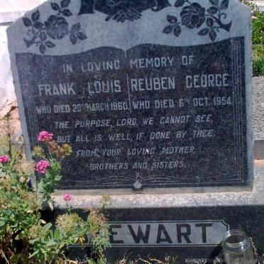 STEWART Frank Louis -1960 :: STEWART Reuben George -1954