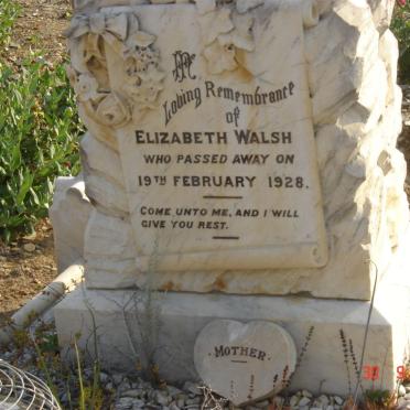 WALSH Elizabeth -1928