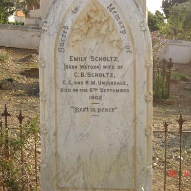 SCHOLTZ Emily nee WATSON  -1902