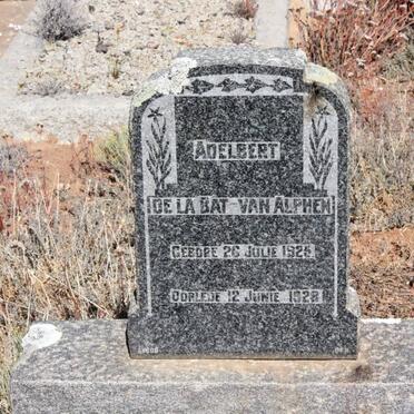 ALPHEN Adelbert, de la Bat van 1925-1928