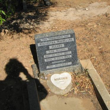 ALLERS Magaritha Magdalena nee ALLERS 1863-1943 