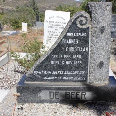 BEER Johannes Christiaan, de 1958-1959