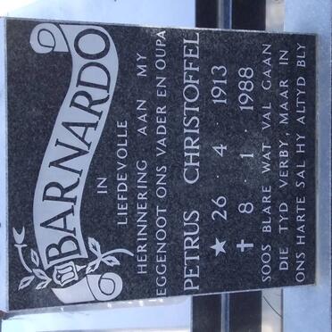 BARNARDO Petrus Christoffel 1913-1988