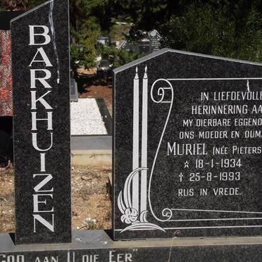 BARKHUIZEN Muriel nee PIETERSE 1934-1993