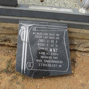 BARKHUIZEN J.N.W. 1934-2012 &amp; Muriel PIETERSE 1934-1993