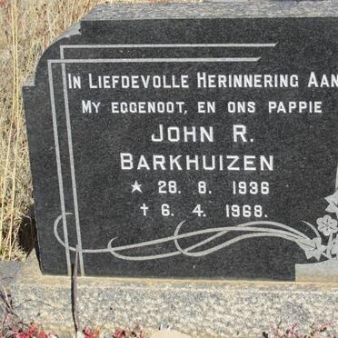 BARKHUIZEN John R. 1936-1968