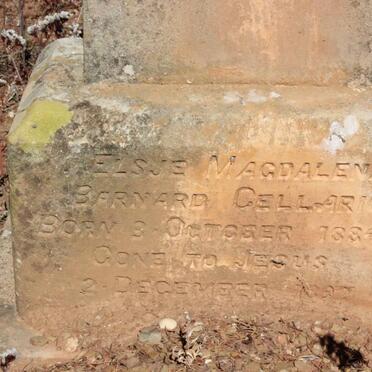 CELLARIUS Elsje Magdalena Barnard 1885-1897