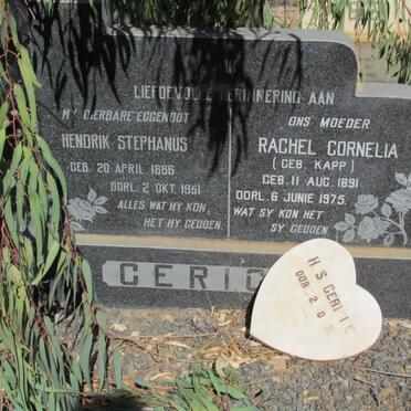 GERICKE Hendrik Stephanus 1866-1951 &amp; Rachel Cornelia KAPP 1891-1975 :: GERICKE H.S.