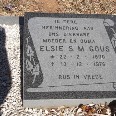 GOUS Elsie S.M. 1900-1976