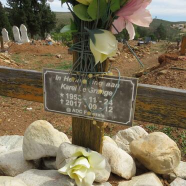 GRANGE Karel, le 1956-2017