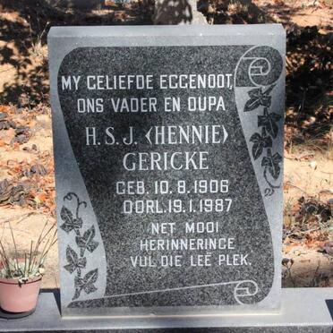 GERICKE H.S.J. 1906-1987