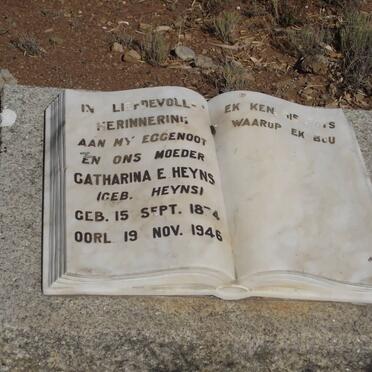 HEYNS Catharina E. nee HEYNS 18?4-1946