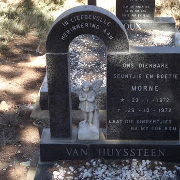 HUYSSTEEN Morne, van 1972-1972