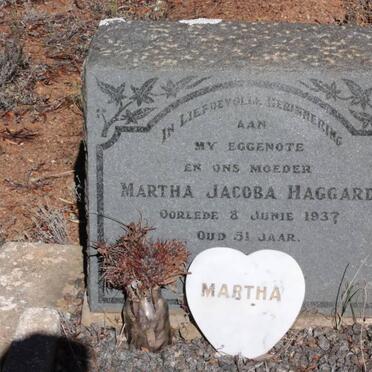 HAGGARD Martha Jacoba  -1937