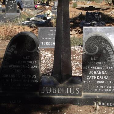 JUBELIUS Renier Johannes Petrus 1910-1985 &amp; Johanna Catherina 1908-1979