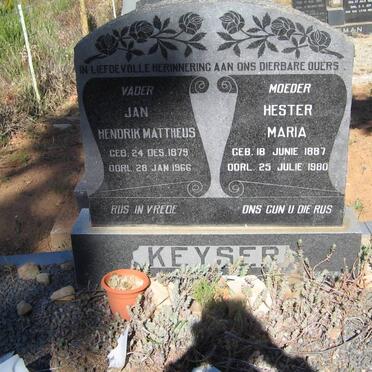 KEYSER Jan Hendrik Mattheus 1879-1966 &amp; Hester Maria 1887-1980