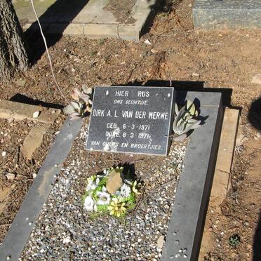 MERWE Dirk A.L., van der 1971-1971