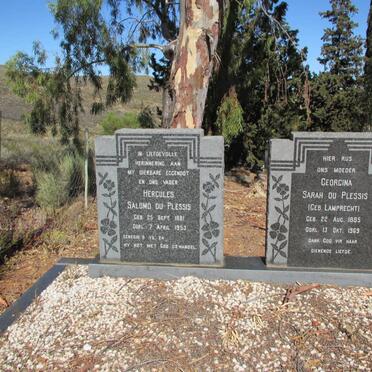 PLESSIS Hercules Salomo, du 1881-1953 &amp; Georgina Sarah LAMPRECHT 1885-1969