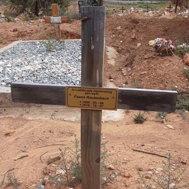 RAUTENBACH Faans 1950-2016