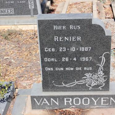 ROOYEN Renier, van 1887-1967