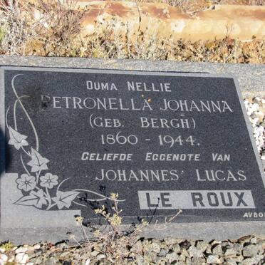 ROUX Petronella Johanna, le nee BERGH 1860-1944